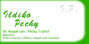 ildiko pechy business card